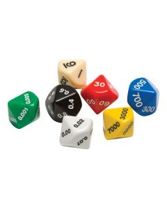 Place Value Dice, Set Four, set of 35 - Bulk Pricing