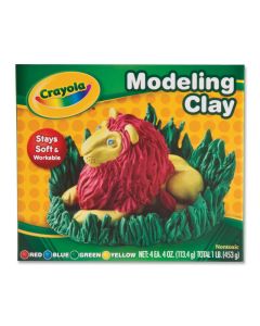 Clay, Modeling, 4oz of red, blue, yellow, green, 1lb