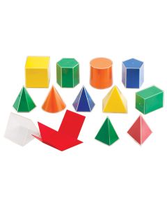 Geometric Solids with Nets, Set of 12