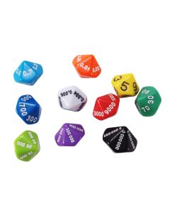 Place Value Dice, Set Five, set of 50 - Bulk Pricing