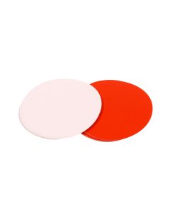 Cardstock Circles, 4" Diameter, Red and White, set of 50