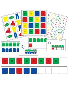 Jumbo Unifix PreK Math Activity Cards
