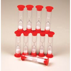 Sand Timers, One Minute, Set of 10