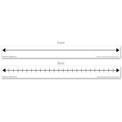 Blank Student Number Line, set of 10