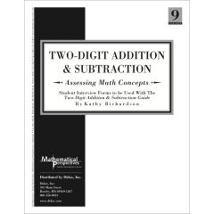 Assessing Math Concepts - Two Digit Addition & Subtraction - Forms