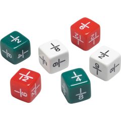 Fraction Dice, 6 Pcs