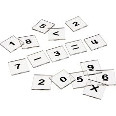 Transparent Number Tiles, 0-9
