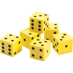 Foam Dot Dice, set of 6