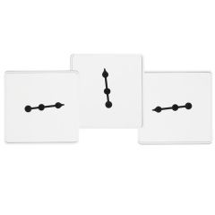 Transparent Spinners, Set of 5