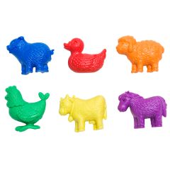 Farm Animal Counters, Set of 72 