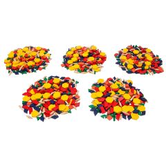 Pattern Blocks, Wooden, set of 1250 - Bulk Pricing