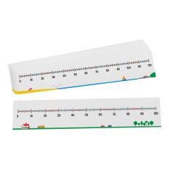 Write-On/Wipe-Off 0-100 / 0-120 Number Lines, Set of 10