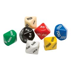 Place Value Dice, Set Four, set of 35 - Bulk Pricing