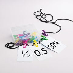 Hanging Equivalency Card Set