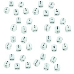 Basic Fraction Dice, set of 60 - Bulk Pricing