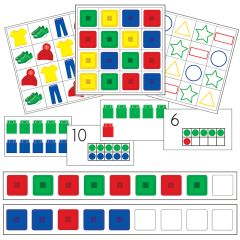 Jumbo Unifix PreK Math Activity Cards