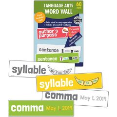 Language Arts Word Wall Learning Cards, Grade 1