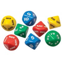 Place Value Dice, Set Two, set of 8