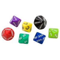 Place Value Dice, Set Three, set of 7