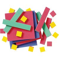 Algebra Tiles, Foam Easyshapes, 35 pieces