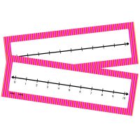 Write-On/Wipe-Off 0–10 Number Line Mats, set of 10 