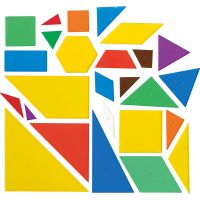 Plastic Polygons, 26 Shapes, 800 pcs