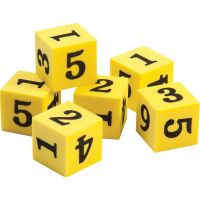 Foam Number Dice, set of 144 - Bulk Pricing