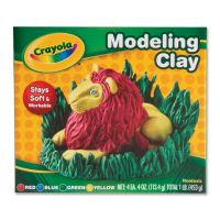 Clay, Modeling, 4oz of red, blue, yellow, green, 1lb