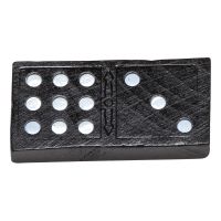 Double-Nine Wooden Dominoes, Black, set of 275, Bulk Pricing