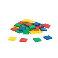 Color Tiles, Plastic, Set of 40